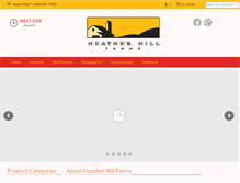 Tablet Screenshot of heatherhillfarms.com